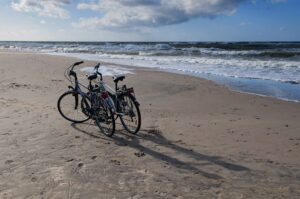 rowery na plaży
